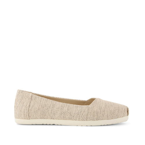 Alpargata Ballet Flat - Natural Melange Side View
