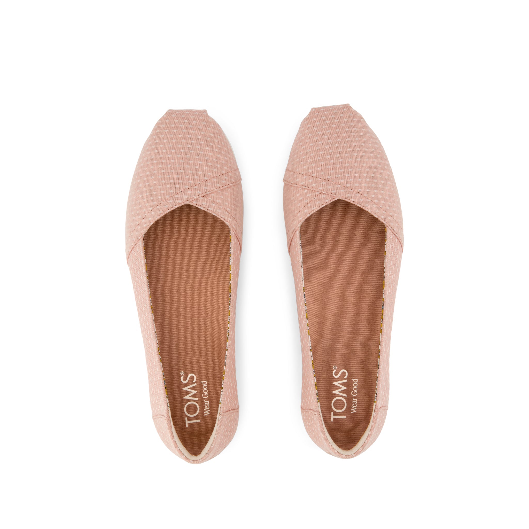Alpargata Ballet Flat - Bloom Chambray Dot Top View