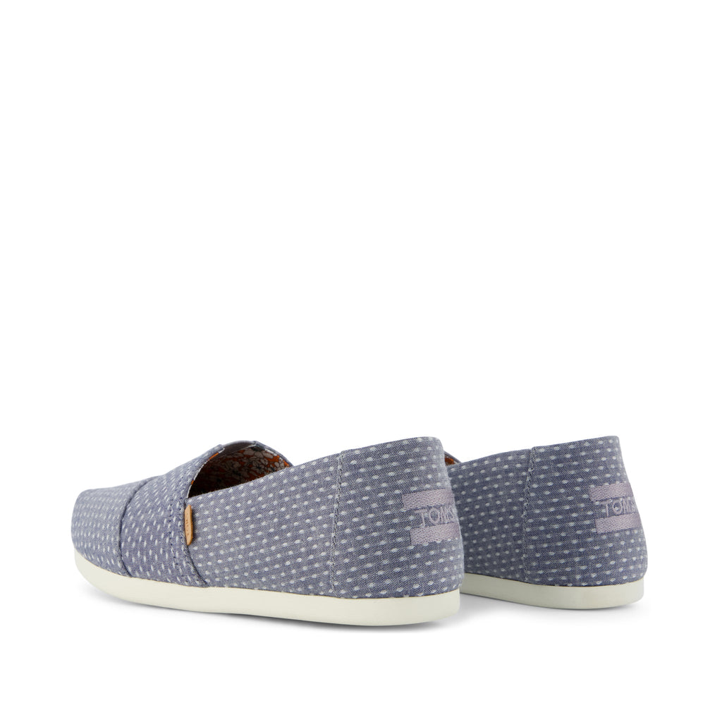 Alpargata Classic - Niagara Mist Chambray Dot Back View