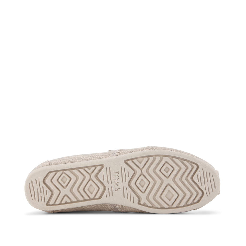Alpargata Classic - Taupe Embroidered Heritage Canvas (changed from Soft Grey) Bottom Sole View