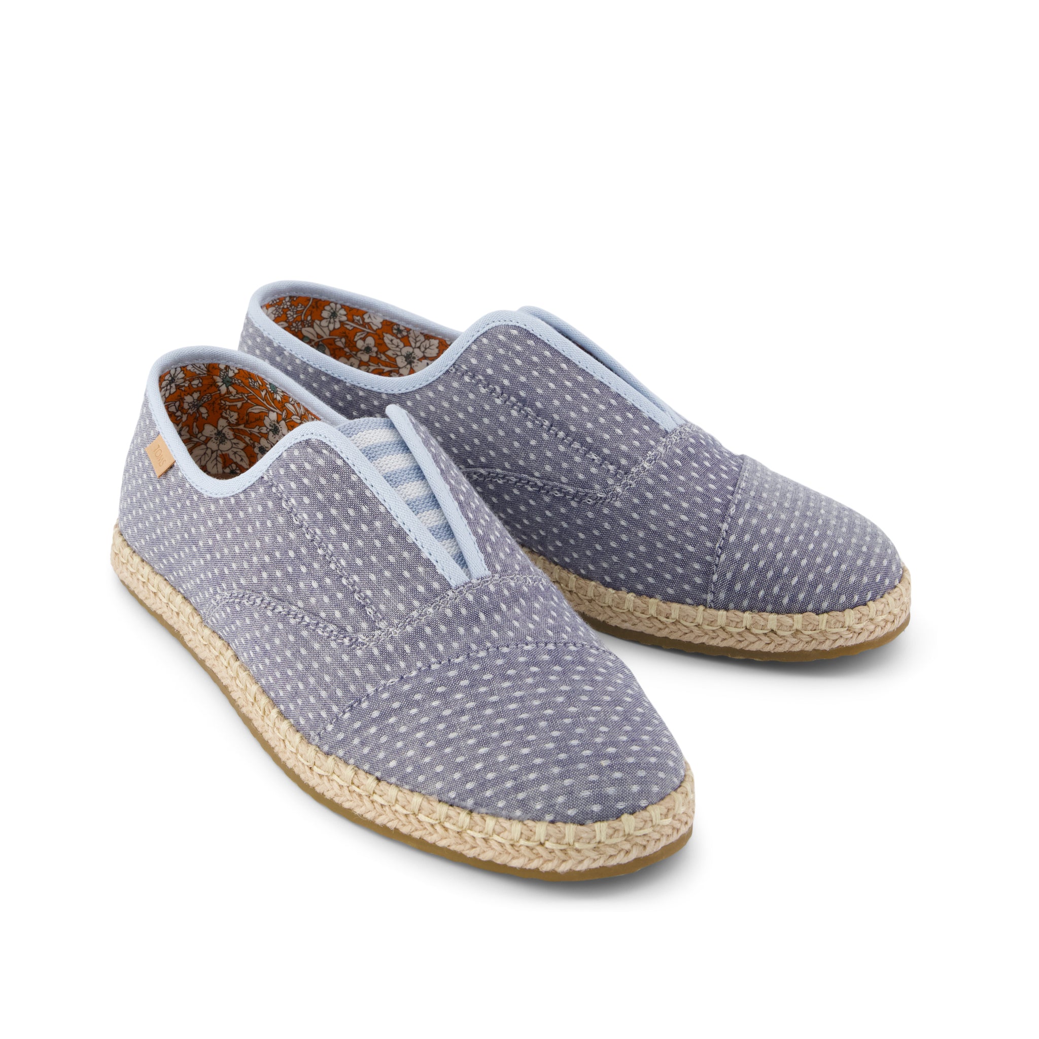 Palmera Plus - Niagara Mist Chambray Dot Front View