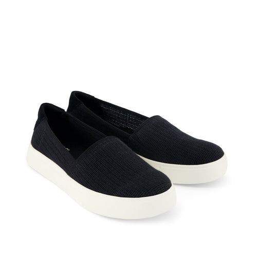 Kameron Slip On Sneaker - Black Mesh Front View