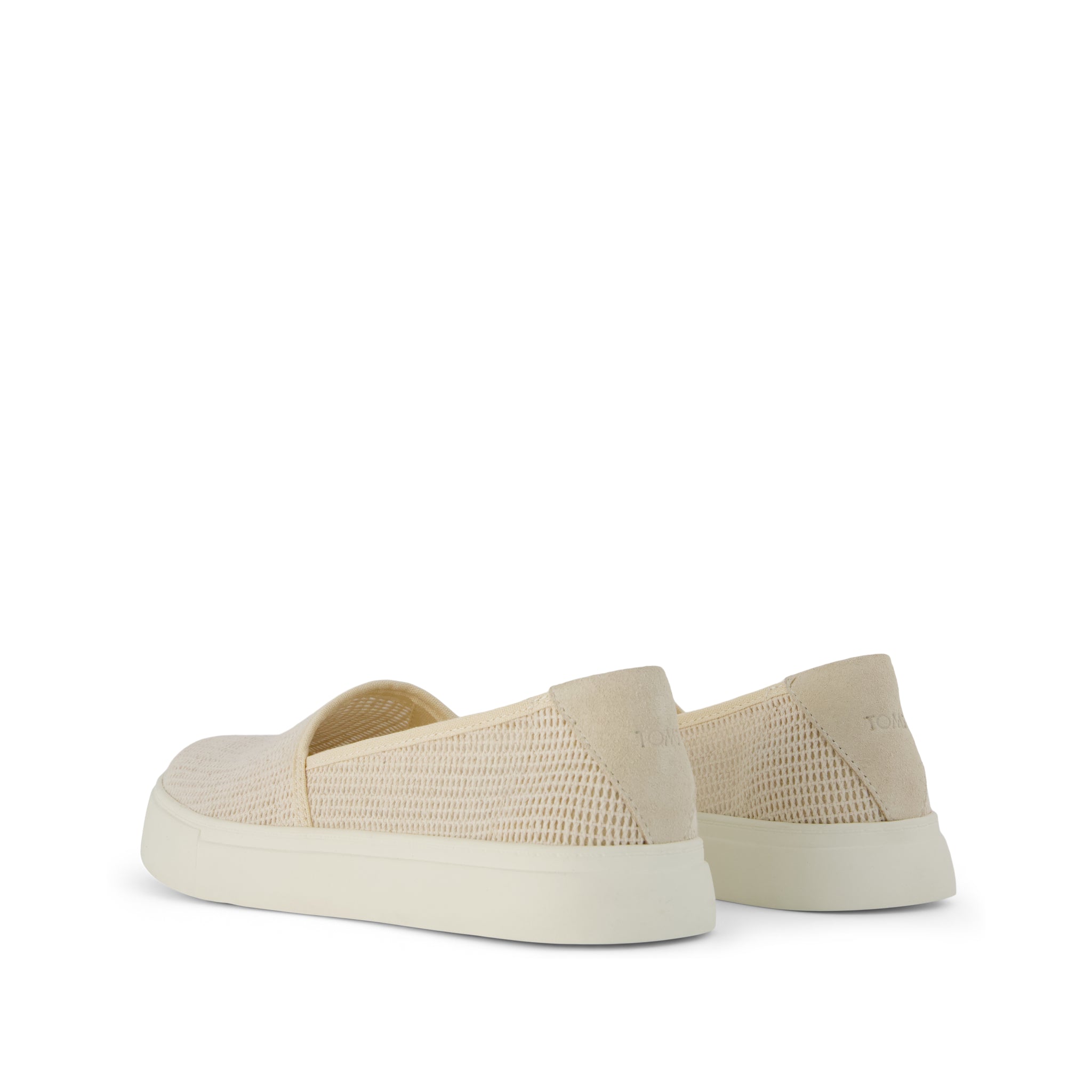 Kameron Slip On Sneaker - Natural Mesh (removed suede) Back View