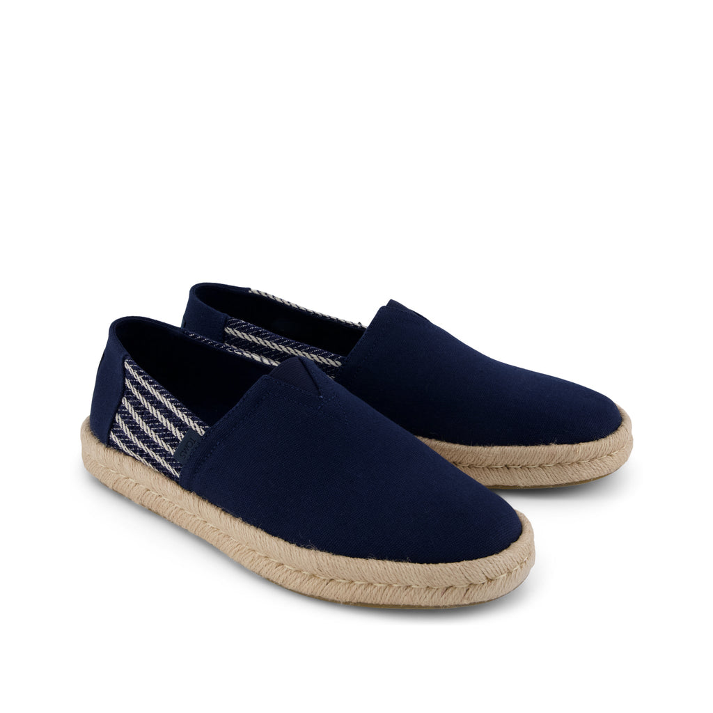 Alpargata Rope 2.0 Espadrille - Navy Stripes Front View