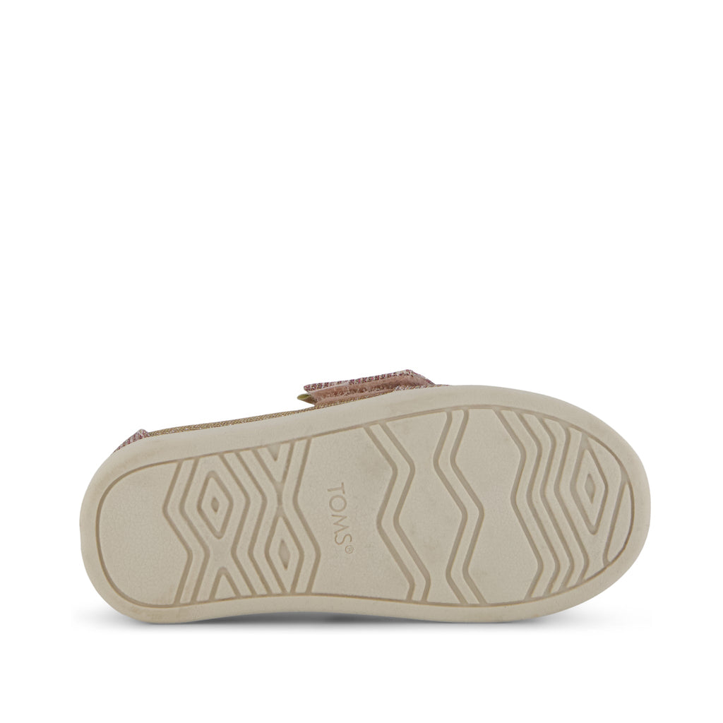 Alpargata Classic Toddler Shoe - Rose Glitter Corduroy
 Bottom Sole View