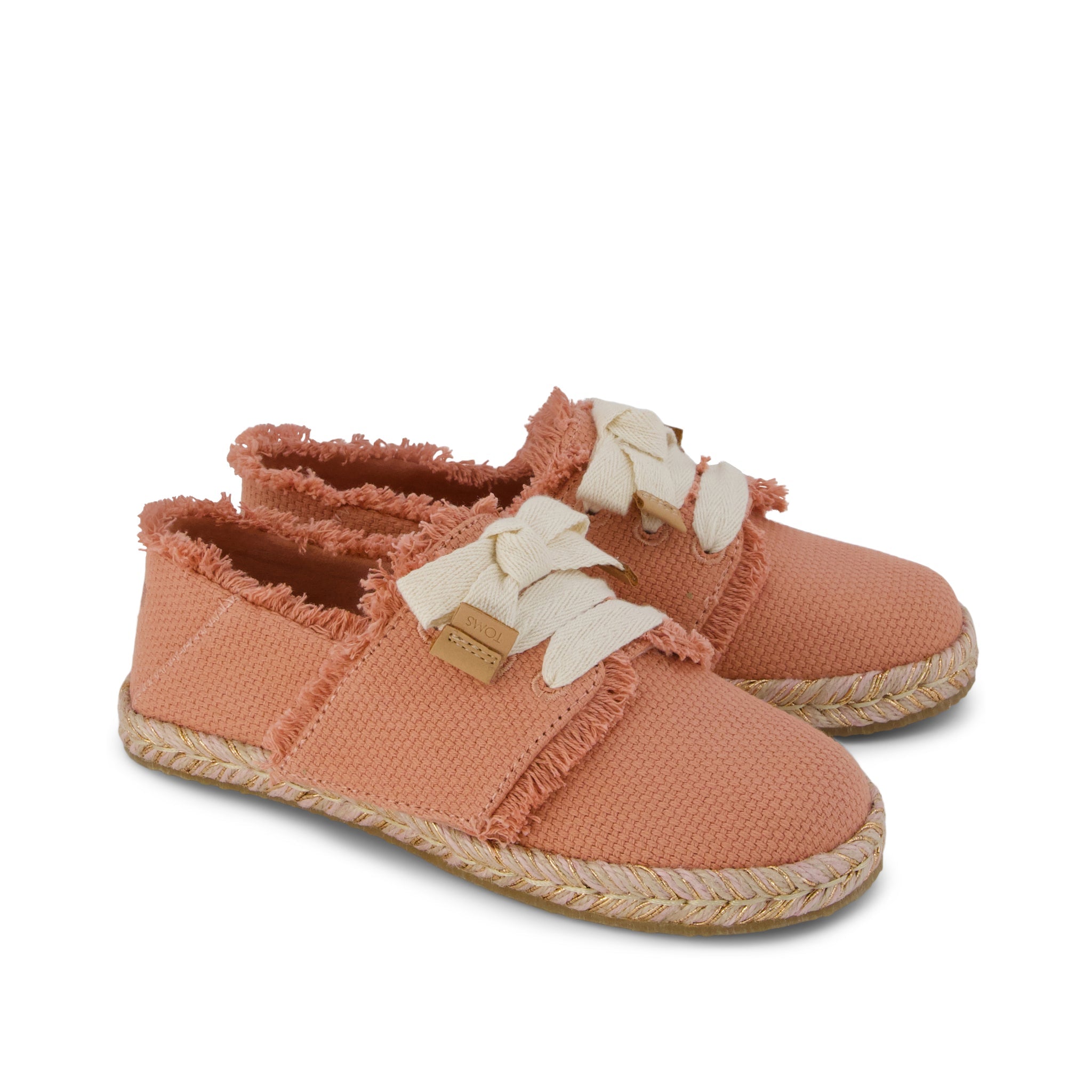 Carolina Lace-Up Kids Espadrille - Bloom Fray Front View