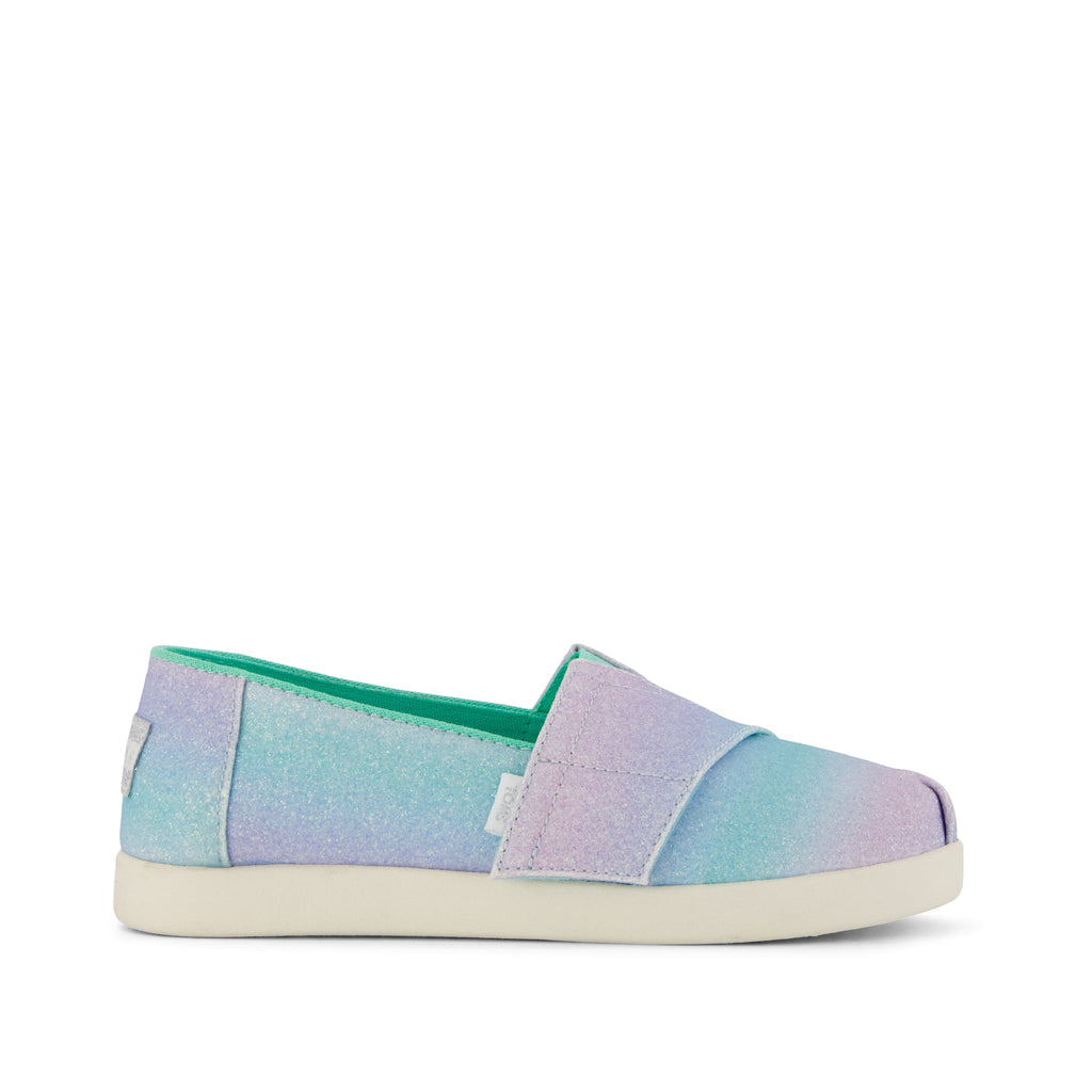 Alpargata Classic Kids Shoe - Ombre Glitter Side View