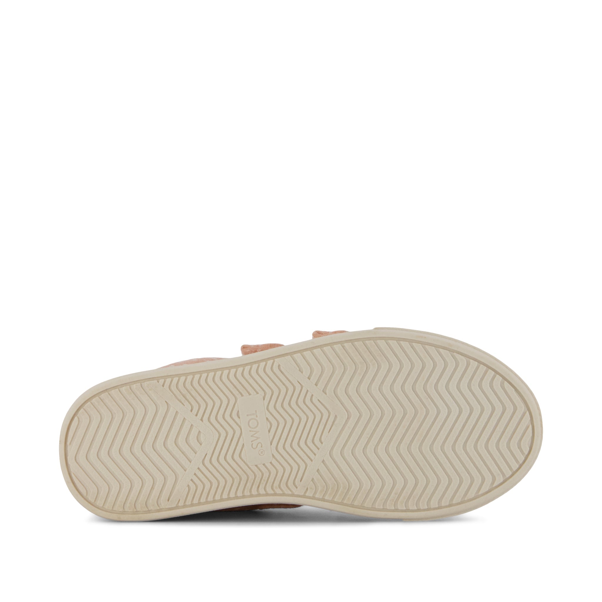 Cruz Double Strap Kids Sneaker - Bloom Chambray Dot Bottom Sole View