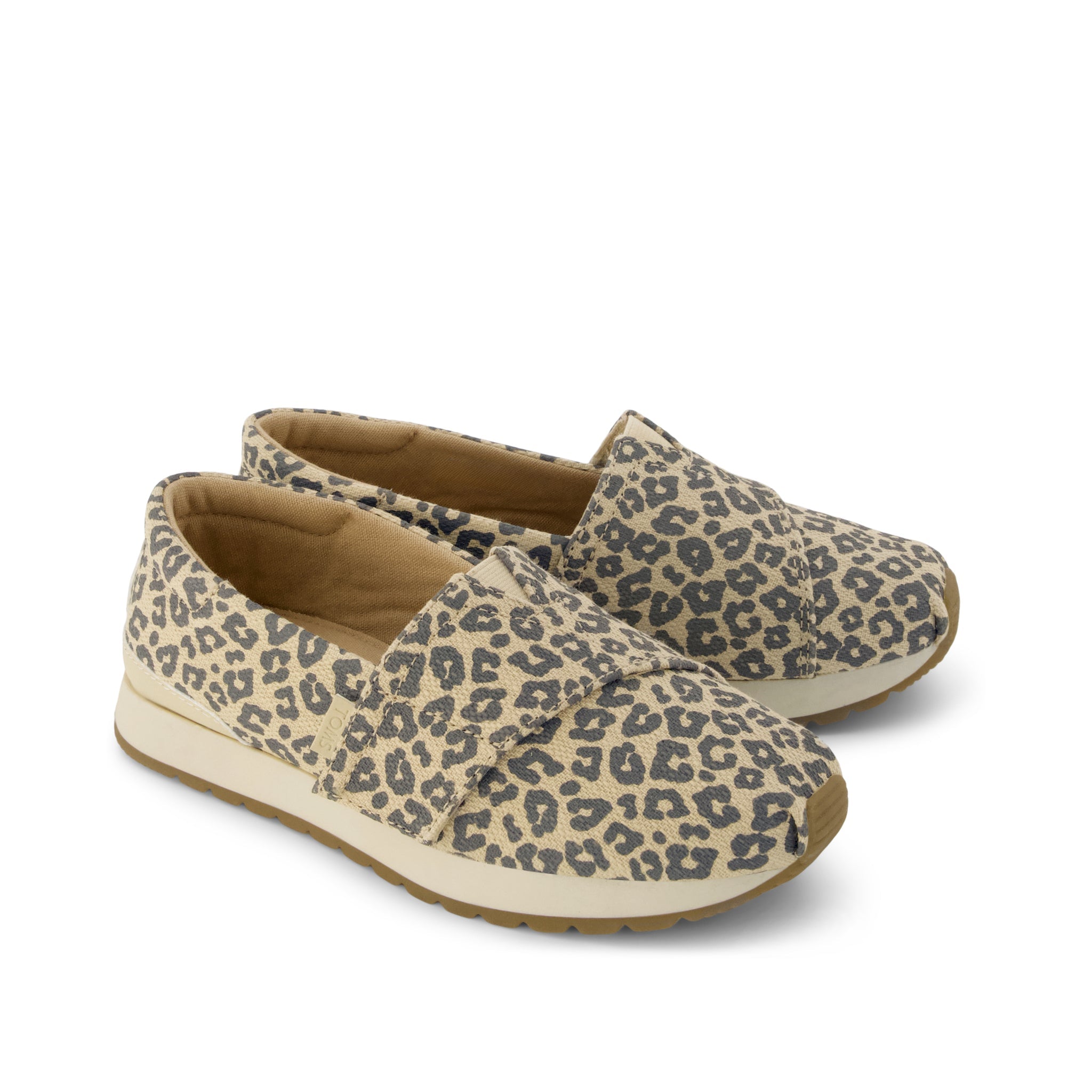 Resident Plus Kids Sneaker - Natural Leopard Print Front View