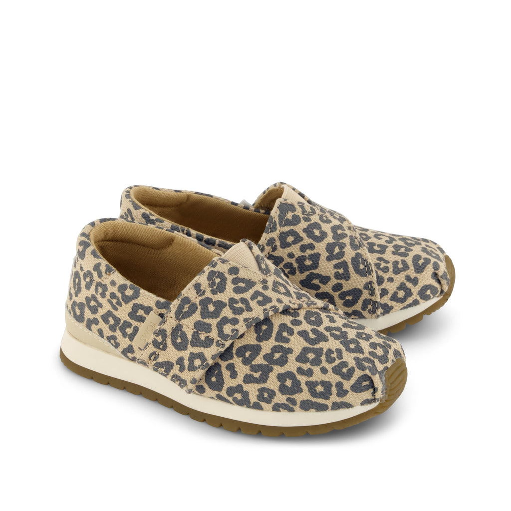 Resident Plus Toddler Sneaker - Natural Leopard Print Front View