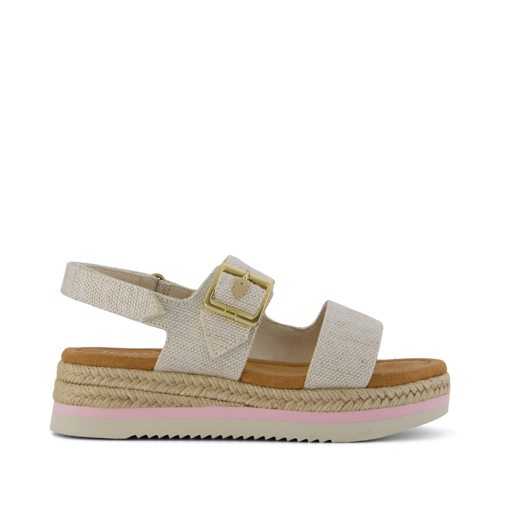 Giana Kids Sandal - Natural Side View