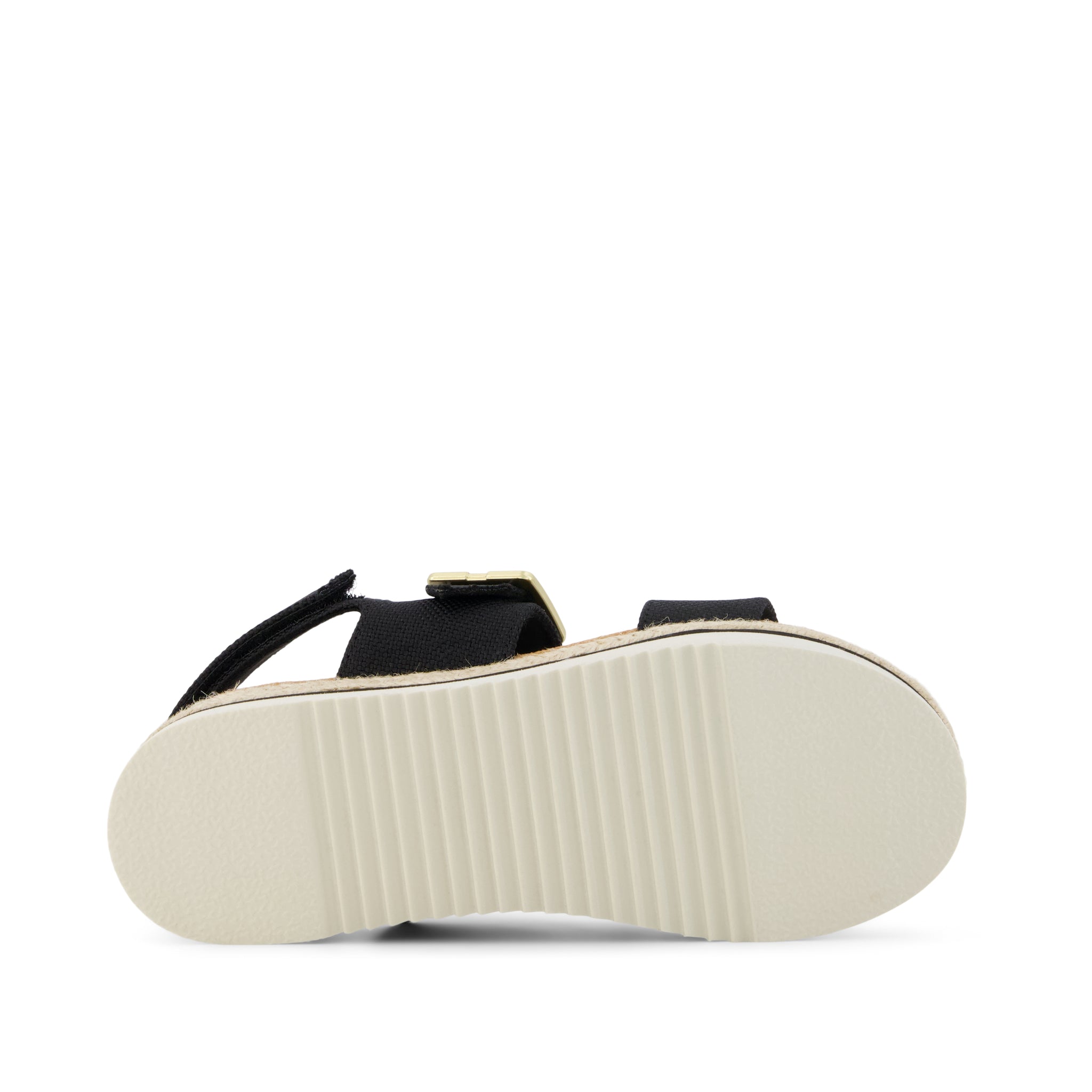 Giana Kids Sandal - Black Canvas Bottom Sole View