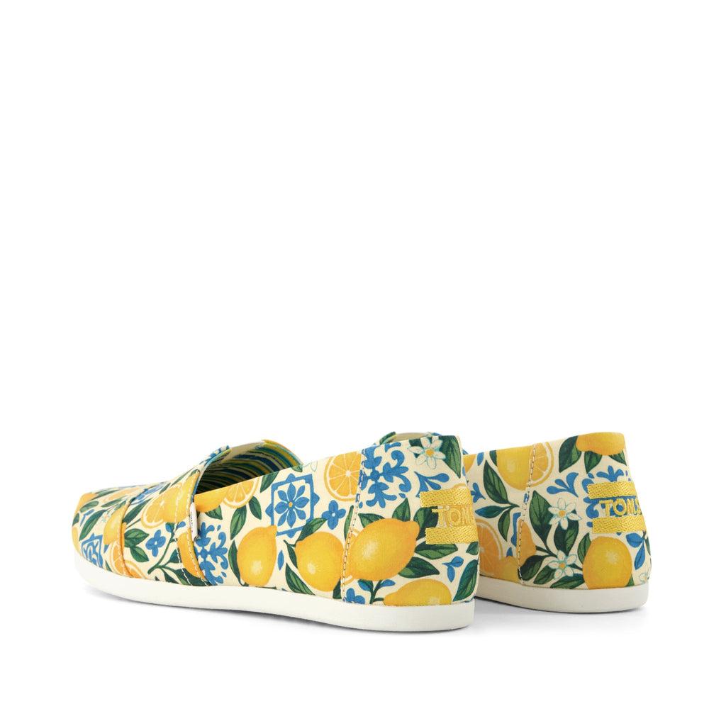 Alpargata Classic - Riviera Lemon Print Back View
