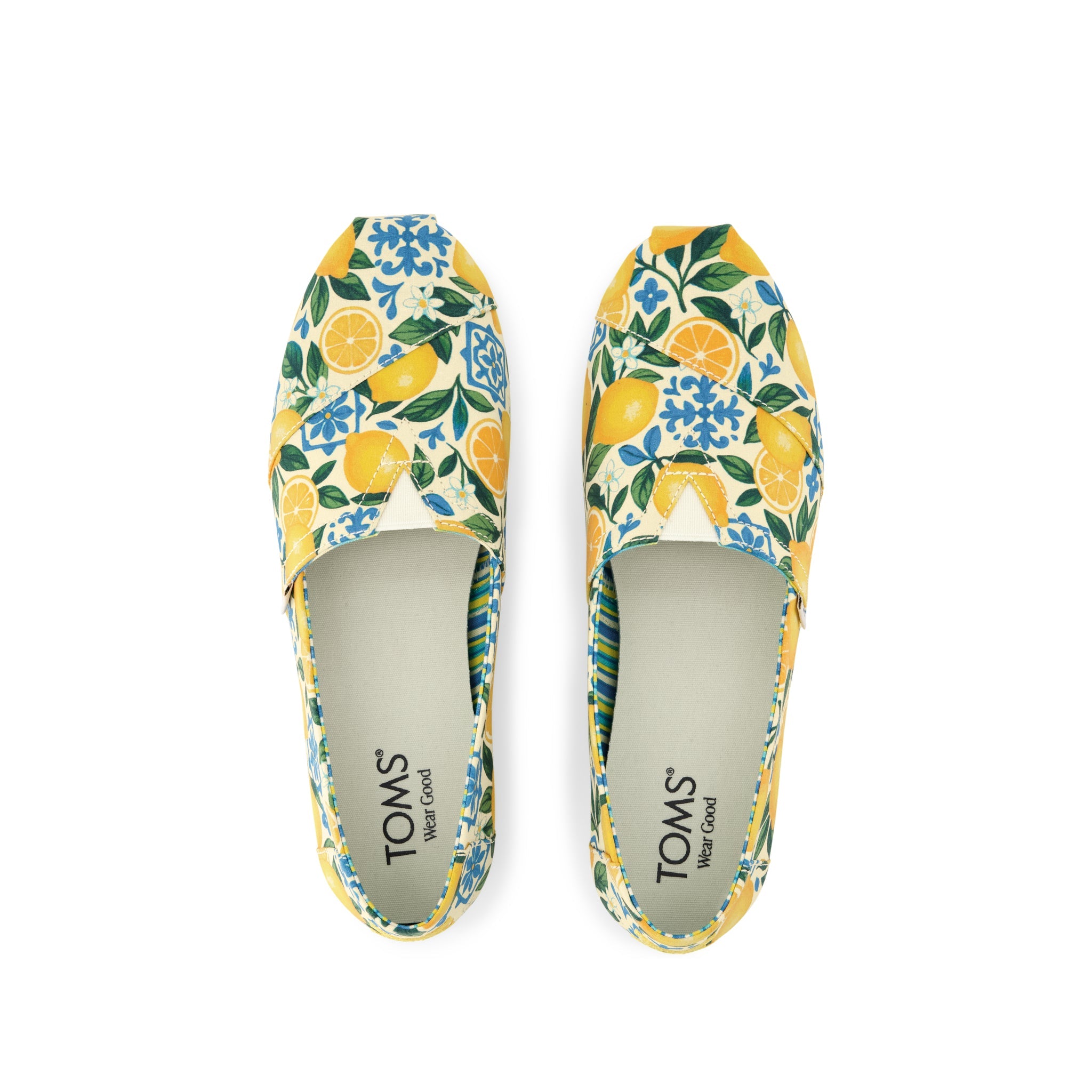 Alpargata Classic - Riviera Lemon Print Top View