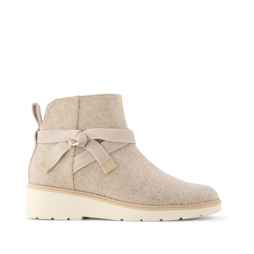 Marlow Boot - Water Repellent Natural Shimmer Twill Side View