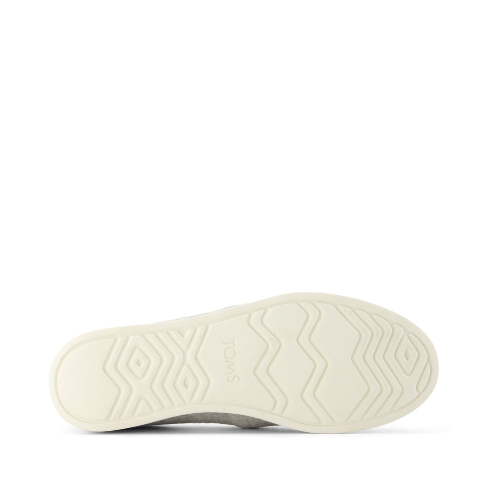 Alpargata Plus - Light Grey Heathered Tweed w/ Faux Fur Bottom Sole View