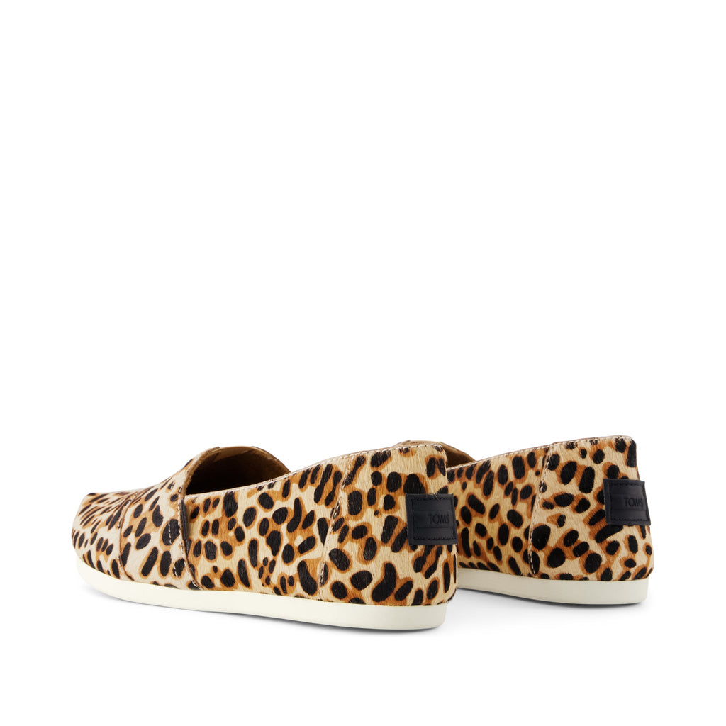 Alpargata Classic - Brown Sugar Leopard Print Hair Leather Back View