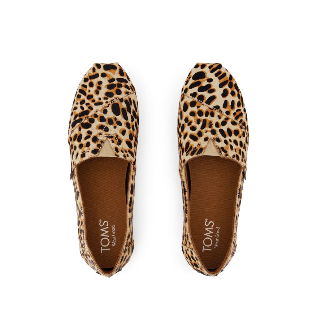 Alpargata Classic - Brown Sugar Leopard Print Hair Leather Top View