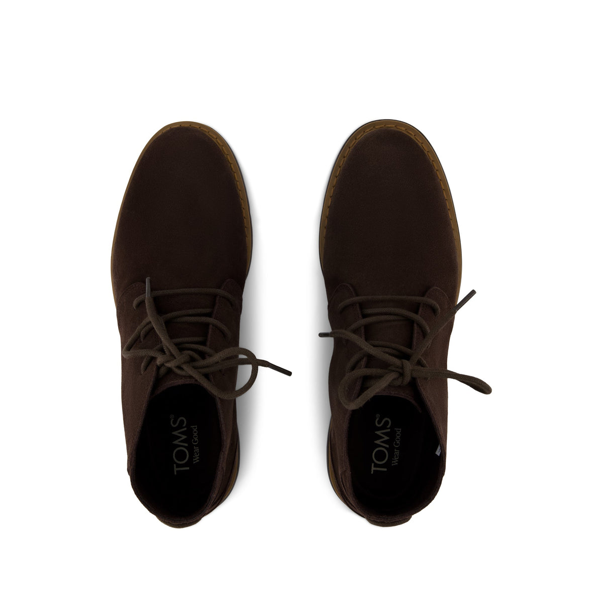 Navi Boot - Water Repellent Chocolate Brown Leather Top View