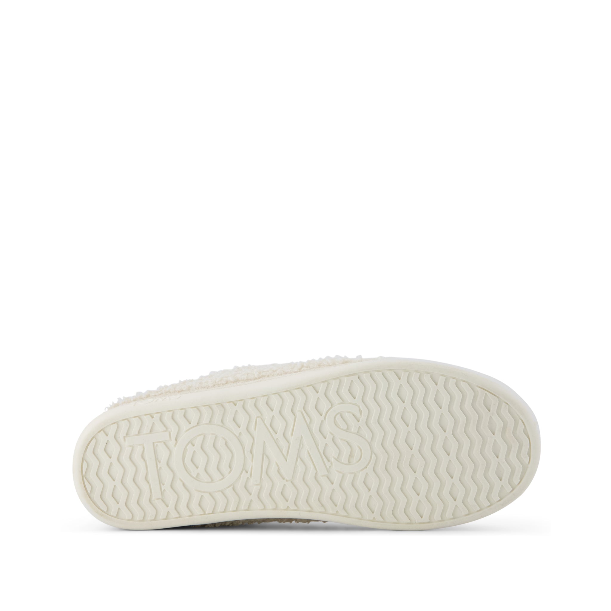 Ezra Convertible Slipper - Natural Faux Shearling Bottom Sole View
