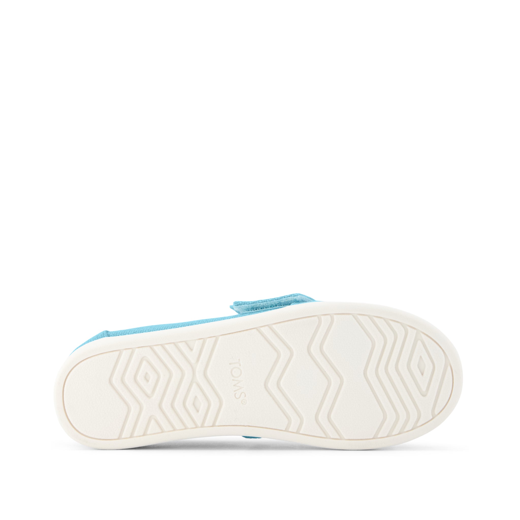 Alpargata Classic Kids Shoe - TOMS Cerulean Blue Bottom Sole View
