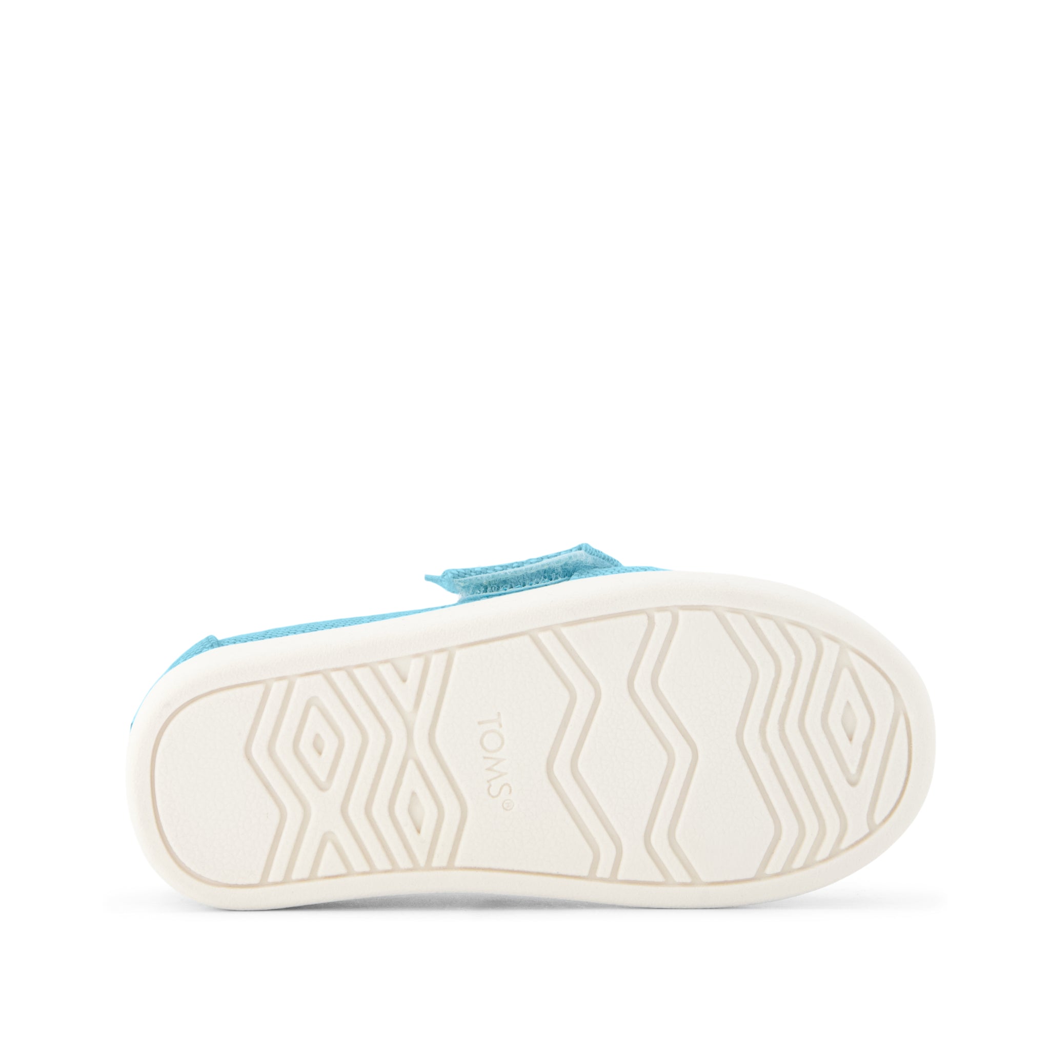 Alpargata Classic Toddler Shoe - TOMS Cerulean Blue Bottom Sole View