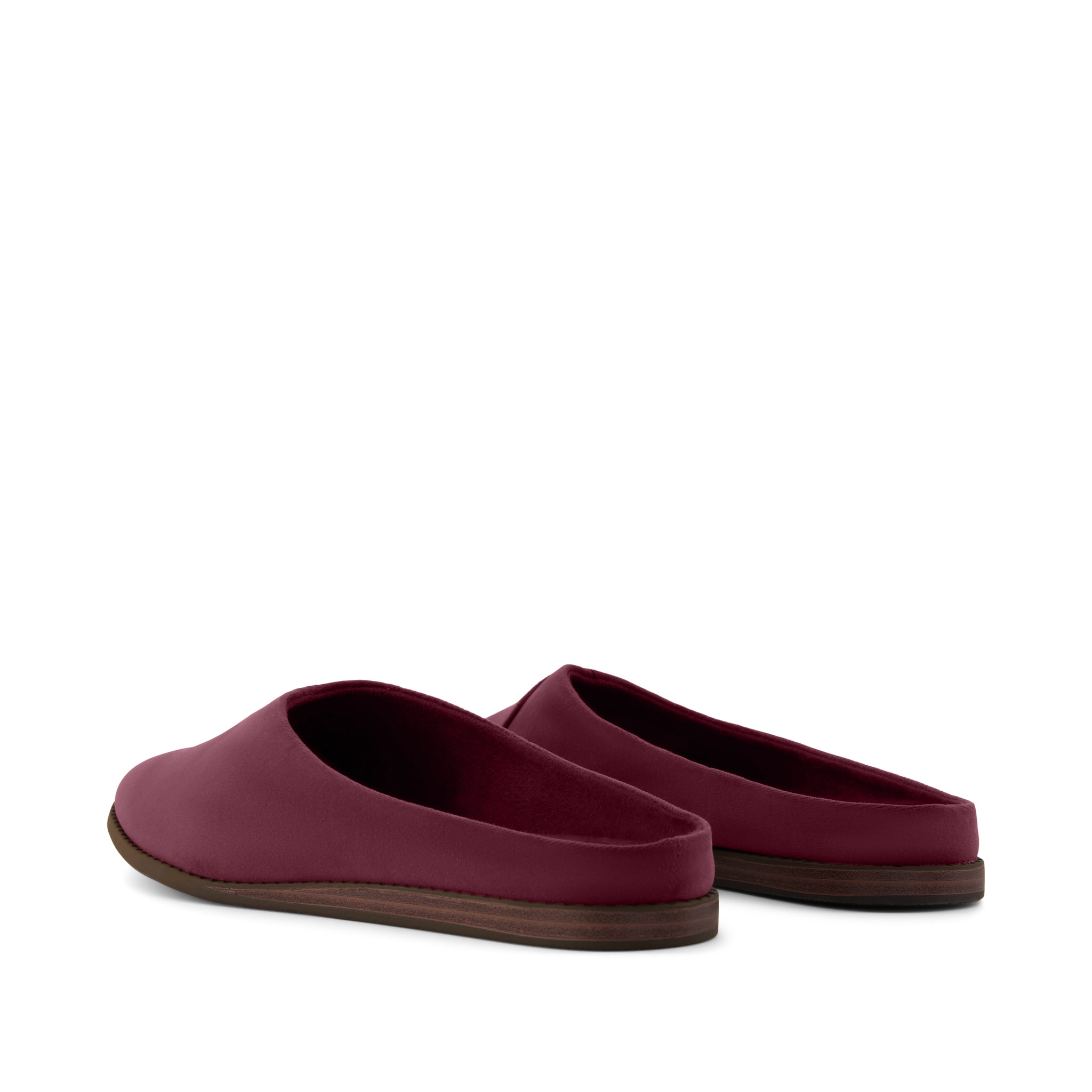 Amelia Mule - Dark Burgundy Premium Velvet Back View