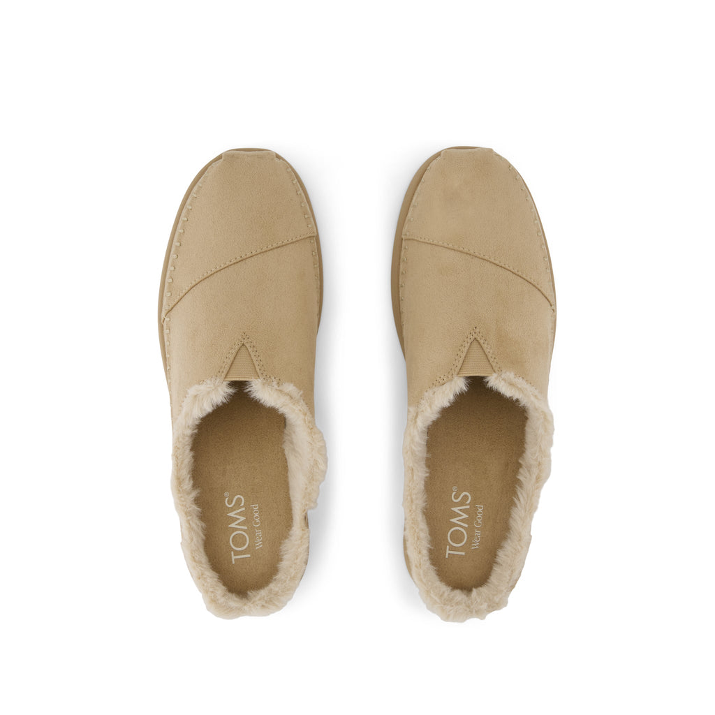 Alpargata Ease Mule - Taupe Microsuede Top View