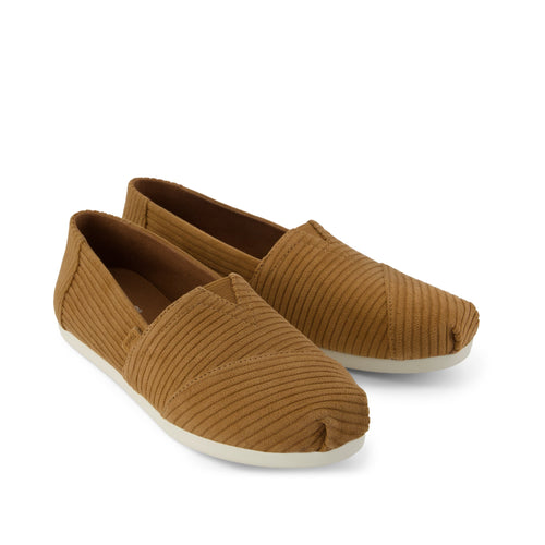 Alpargata Classic - Tan Cordurory Front View