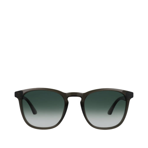 Silas Traveler Sunglasses - Forest Green Tortoise-Deep Olive Gradient Front View