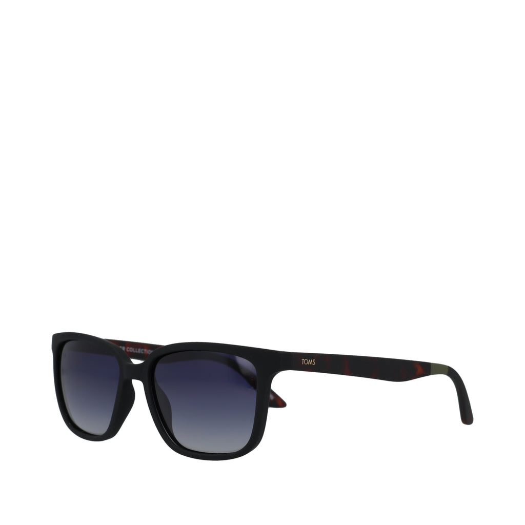 Briar Traveler Sunglasses - Black-Deep Blue Gradient Side Angle View