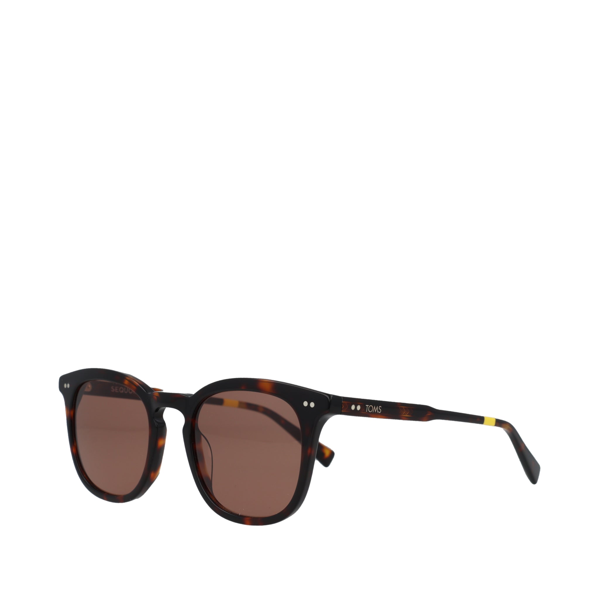 Sequoia Handcrafted Sunglasses - Chestnut Tortoise-Brown Side Angle View