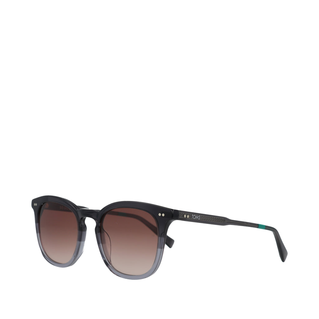 Sequoia Handcrafted Sunglasses - Grey Fade-Dark Grey Gradient Side Angle View