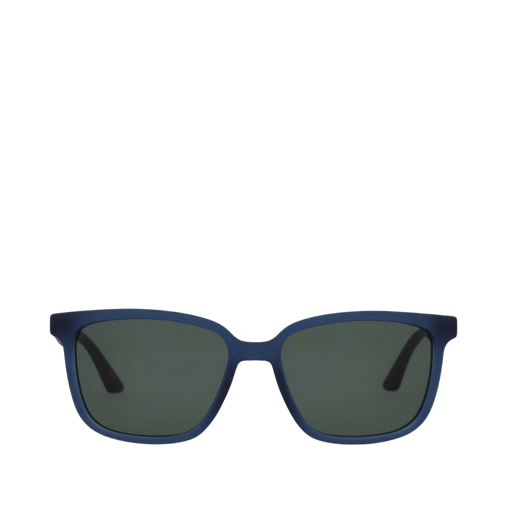 Briar Traveler Sunglasses - Indigo Crystal-Bottle Green Front View
