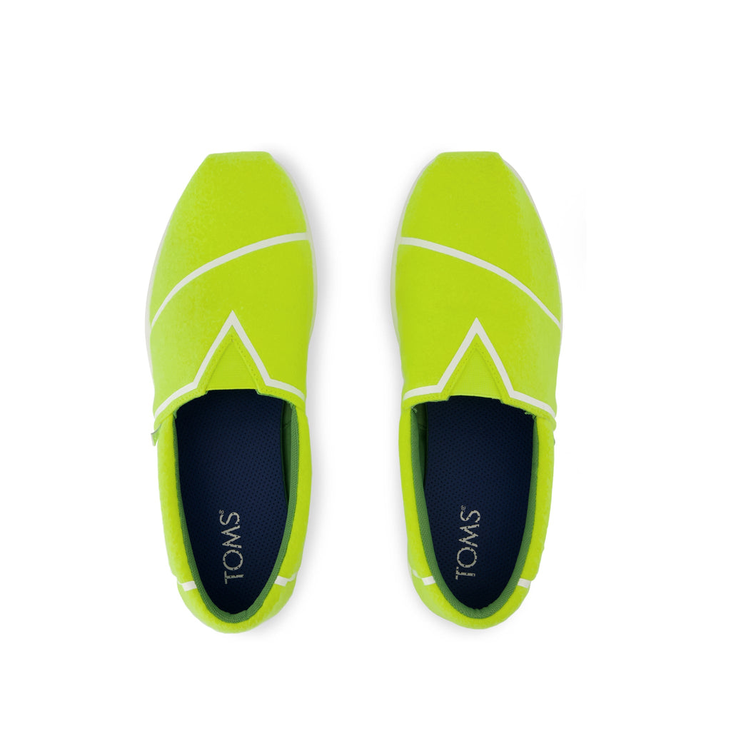 Alp FWD - Neon Yellow Tennis Felt Top View