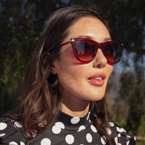 Women's Victoria Handcrafted Sunglasses model image