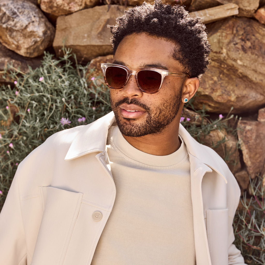 Unisex Memphis 301 Handcrafted Sunglasses model image