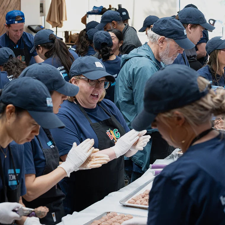 TOMS team volunteering.