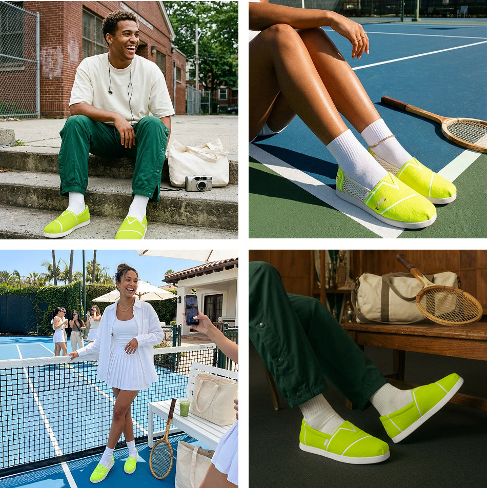 Four models in Women's TRVL Lite Palisade Sneaker in various colors.